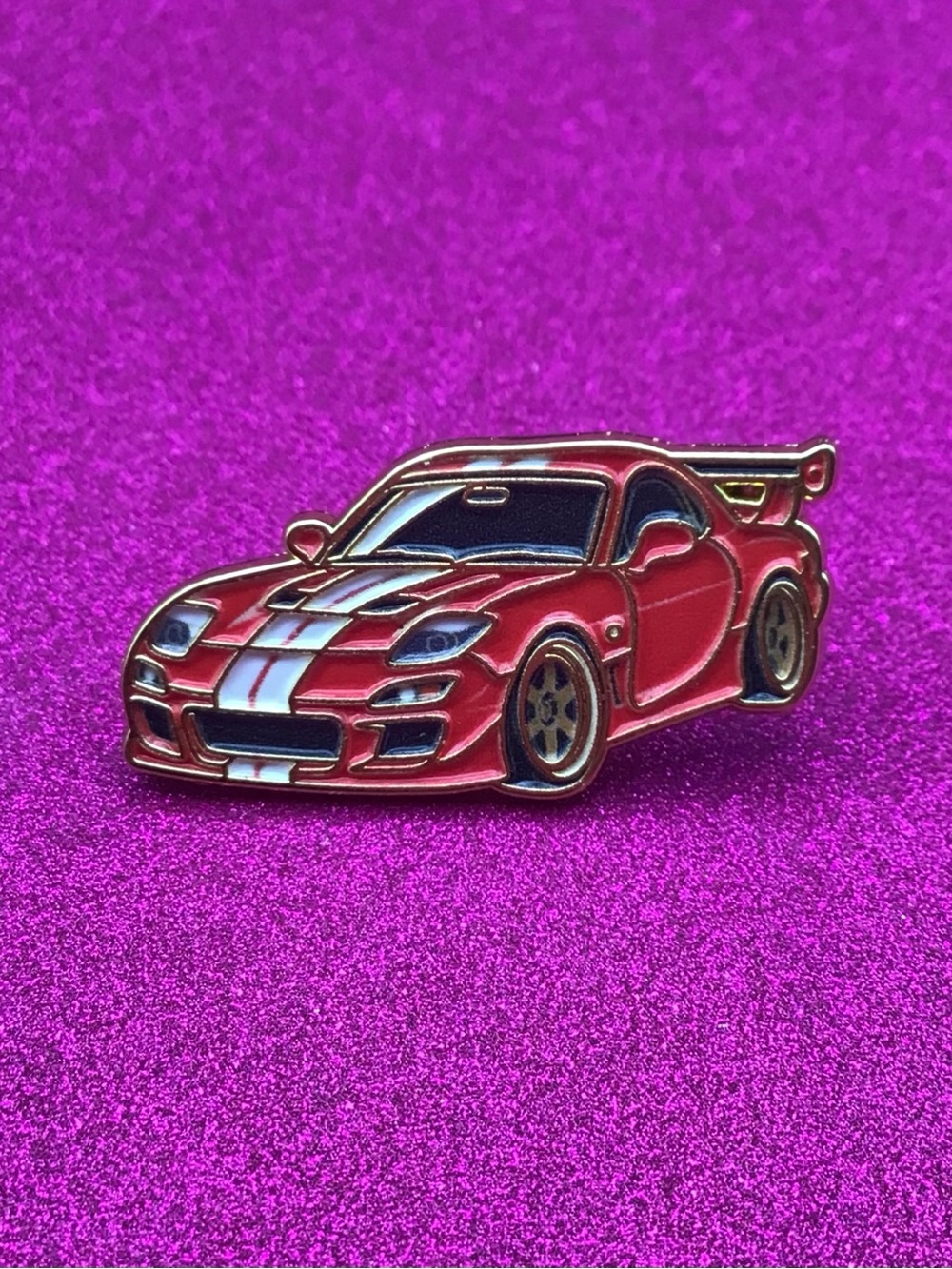 Red Car Enamel Pin